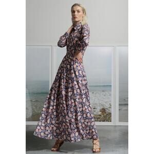 Heidi Merrick Principessa Long Sleeve Maxi Dress